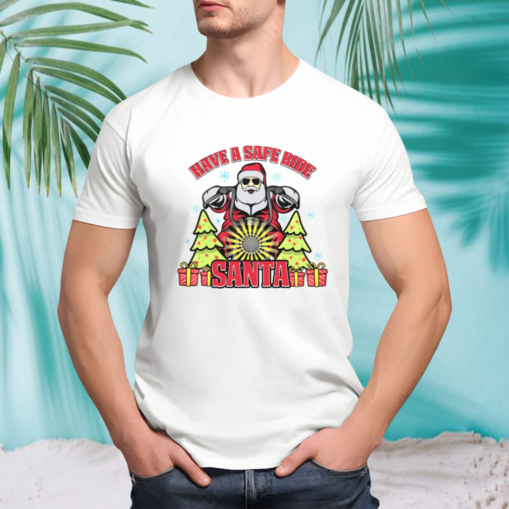Santa Claus Happy Motorcycle Christmas shirt