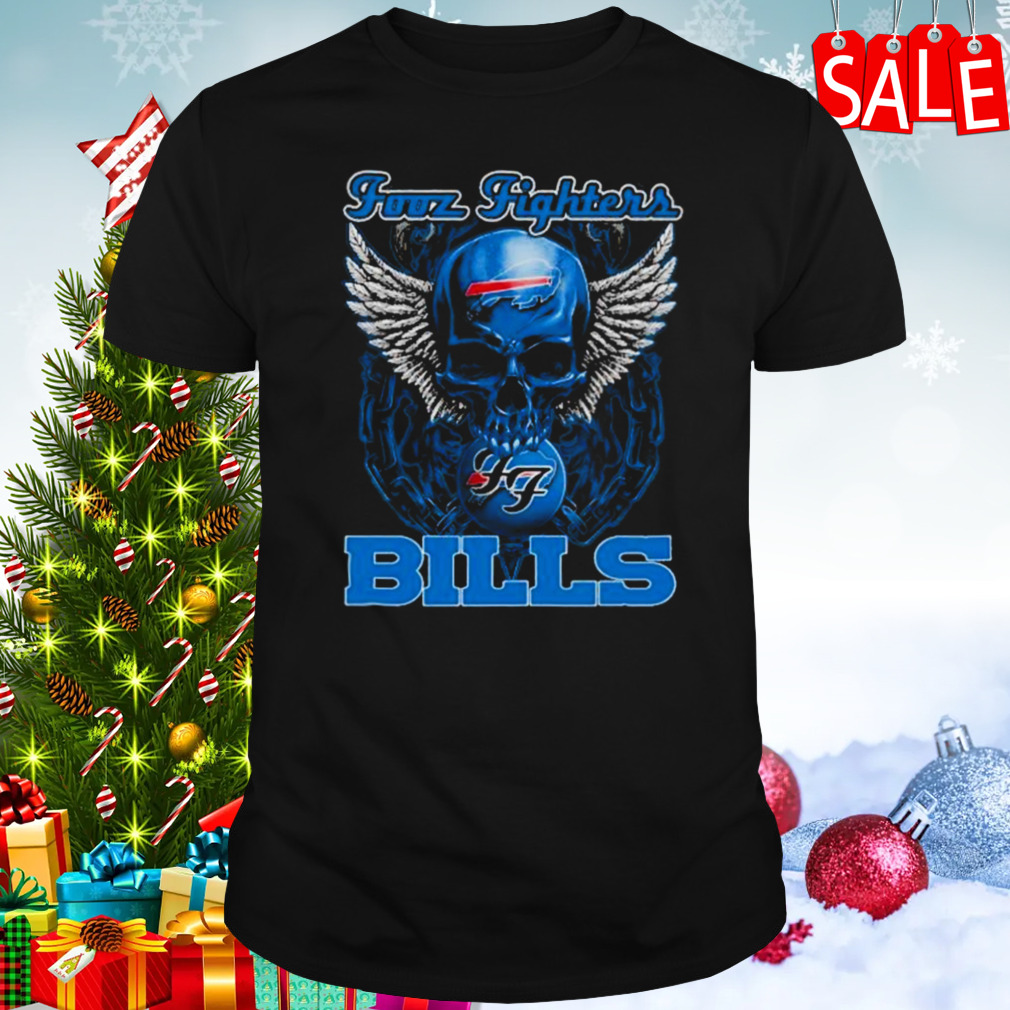 Fooz Fighters Skull Wings Buffalo Bills 2023 T-Shirt