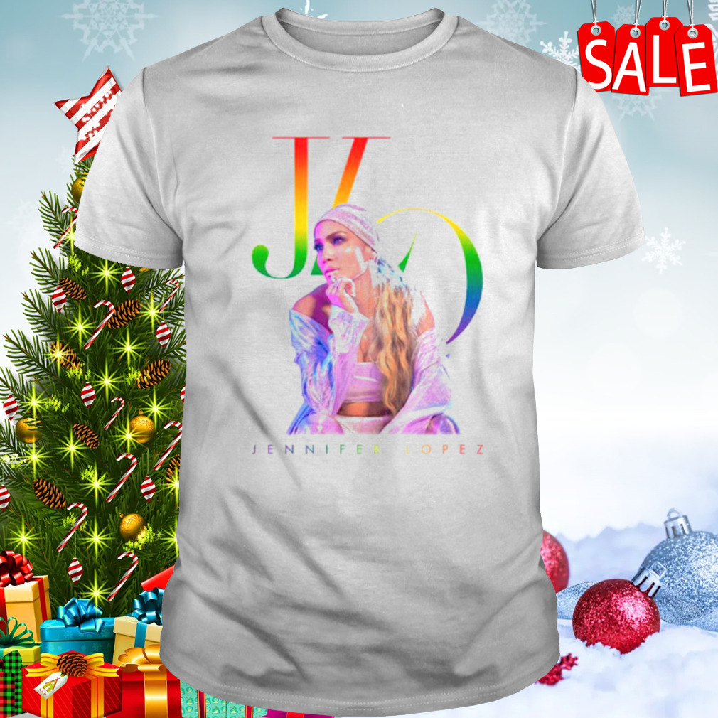 Jennifer Lopez Rainbow Logo shirt