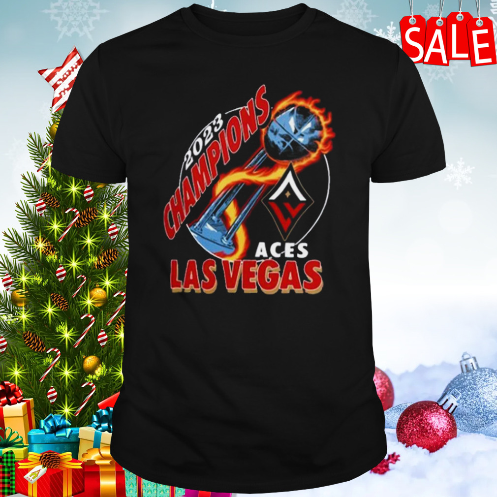 Las Vegas Aces Homage Unisex 2023 WNBA Finals Champion Trophy Hoodie and T-Shirt