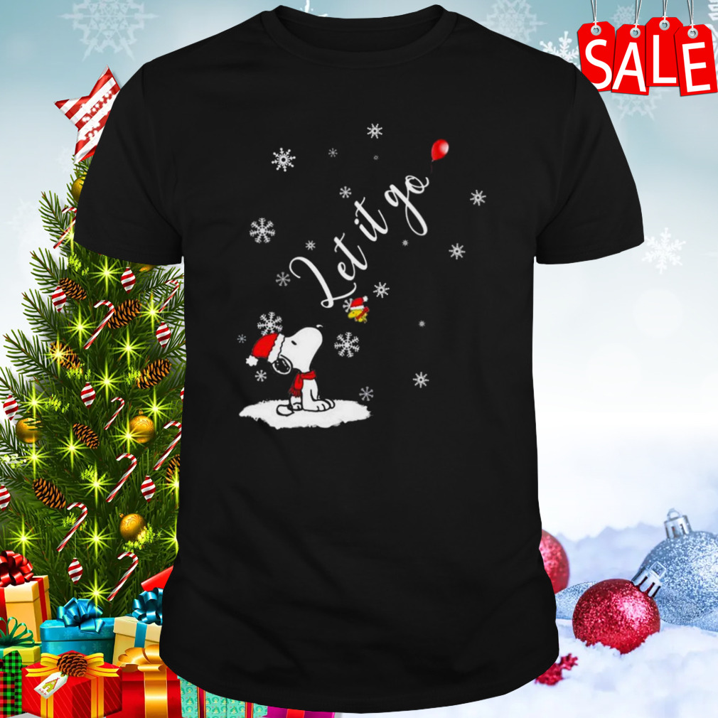 Let It Go Snoopy Christmas T-shirt