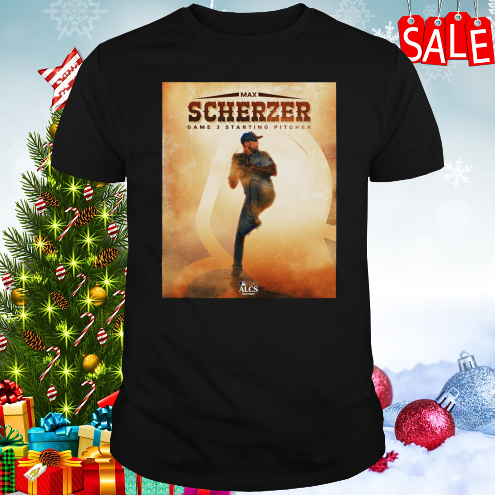 Max Scherzer Game 3 Starting Pitcher 2023 Alcs T-shirt