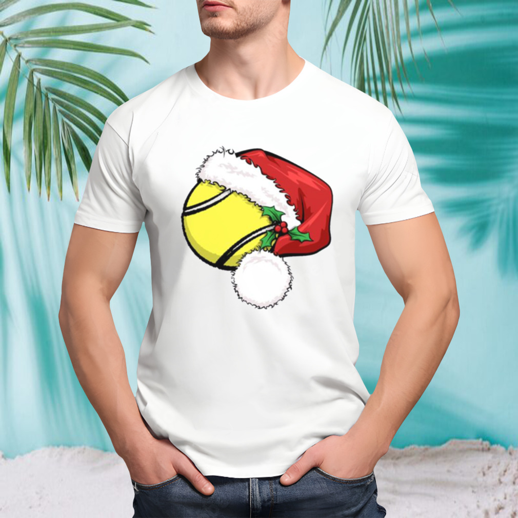 Tennis Christmas Hat shirt