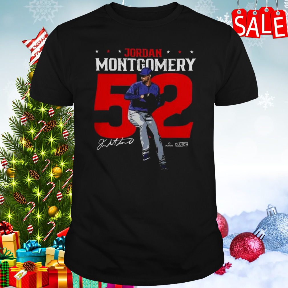 Texas Rangers Jordan Montgomery #52 Signature T-Shirt