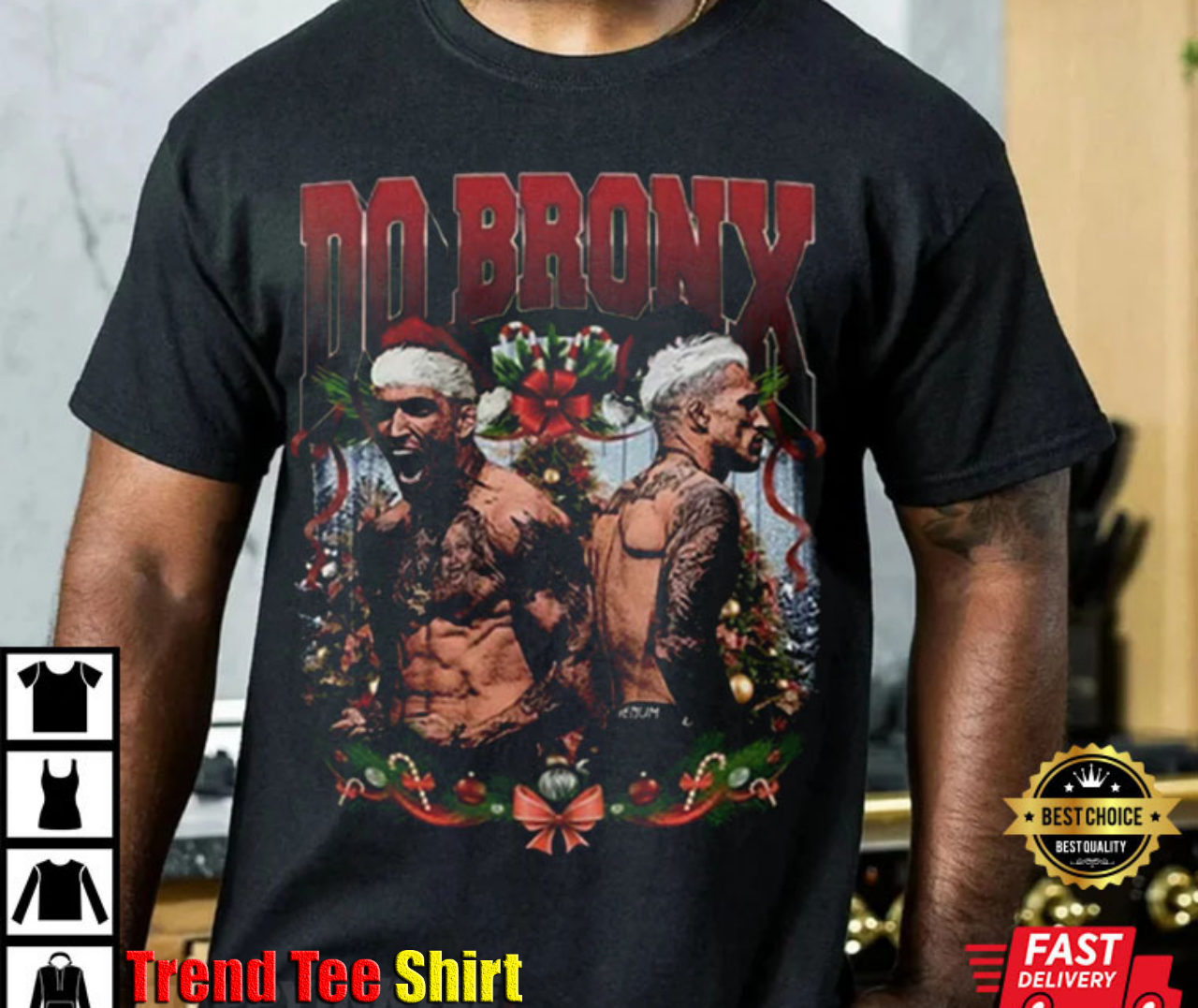 Charles Oliveira Do Bronx Christmas Bootleg 90s Style T-Shirt