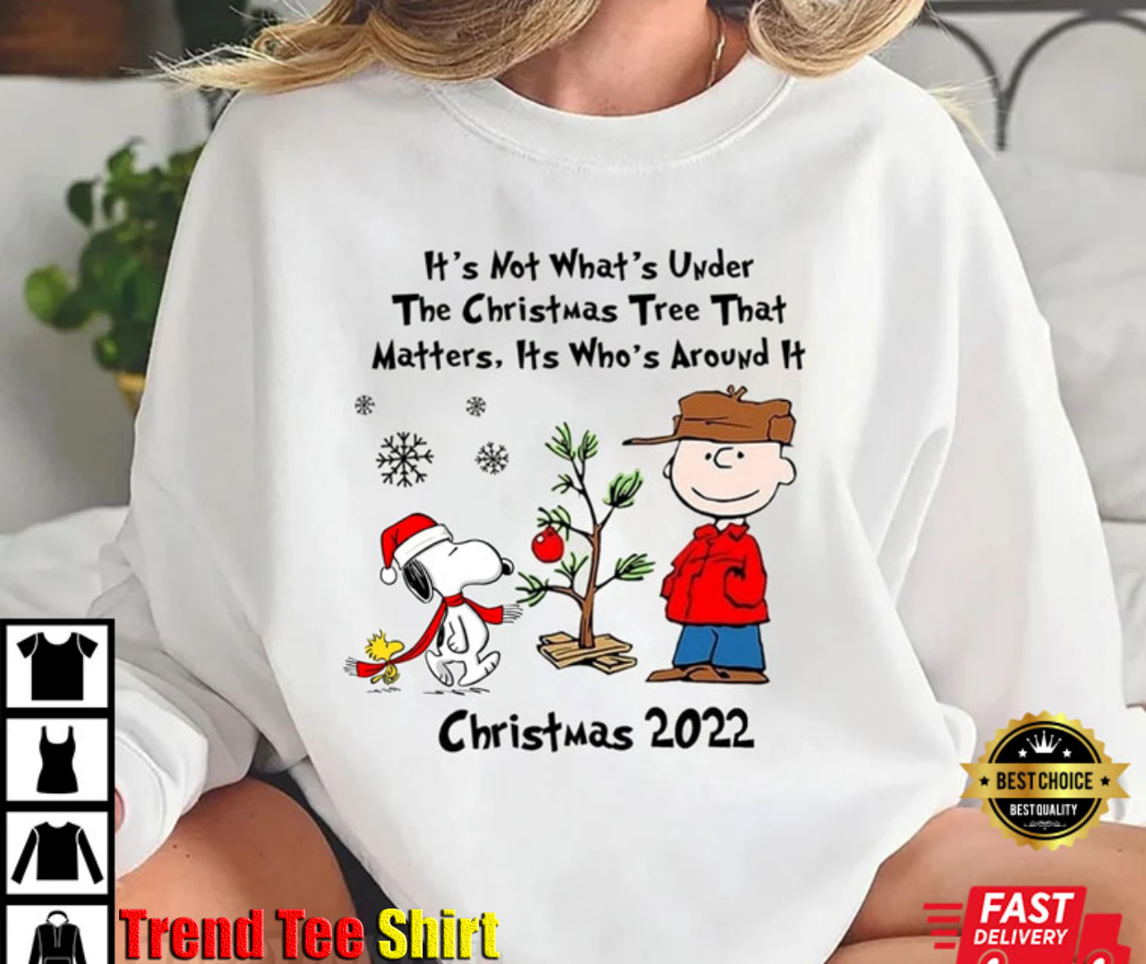 Charlie Brown Christmas It's Not What's Under The Tree That Matters T-Shirt