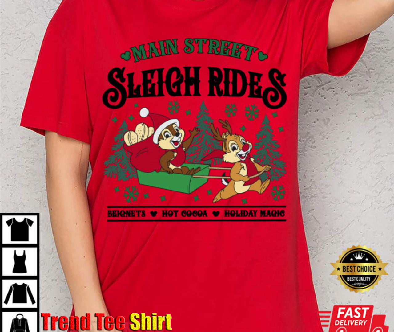 Chip And Dale's Sleigh Rides T-Shirt