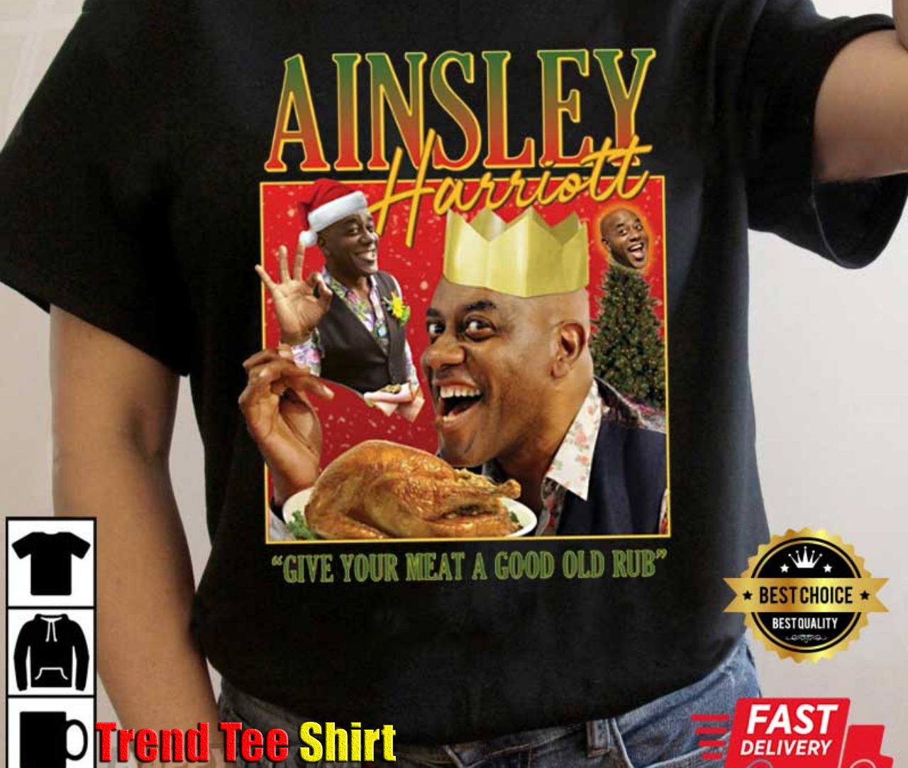 Christmas Ainsley Harriott Jumper Cooking Show Meme T-Shirt