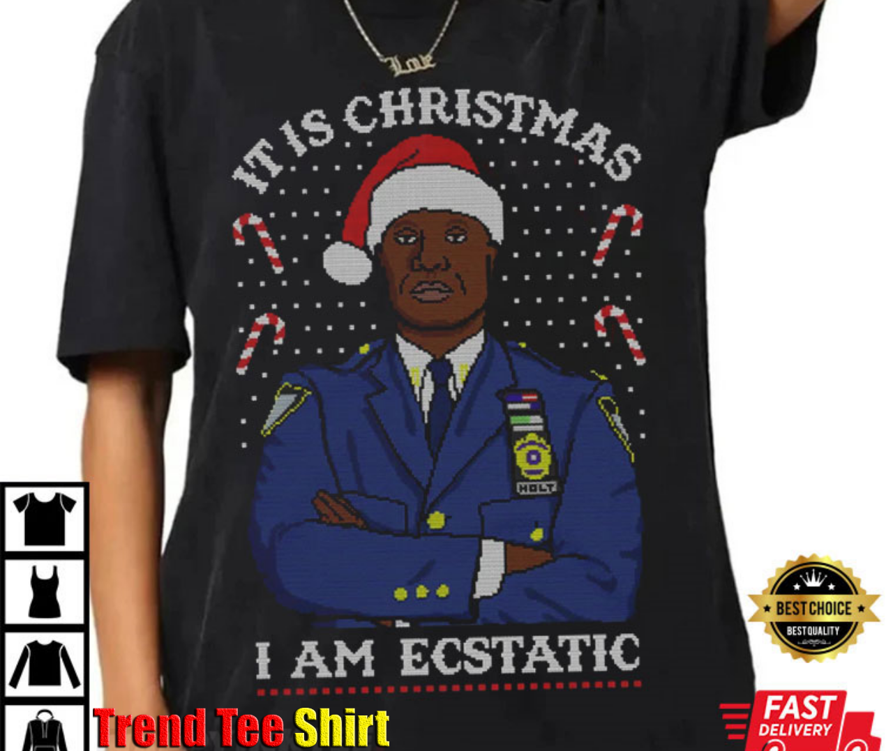 Christmas Captain Raymond Holt TV Show T-Shirt