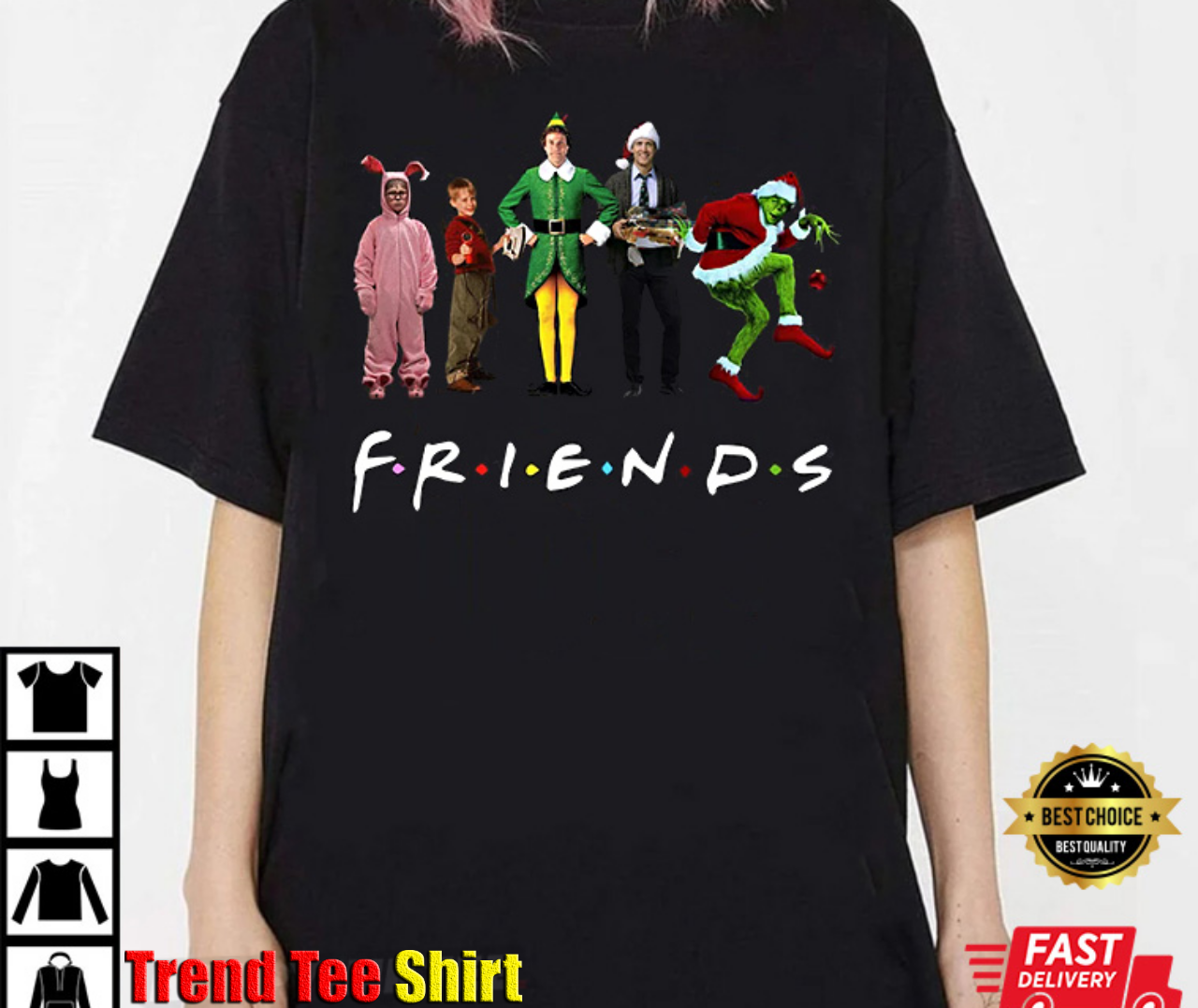 Christmas, Christmas Friends, Christmas Party Best T-Shirt