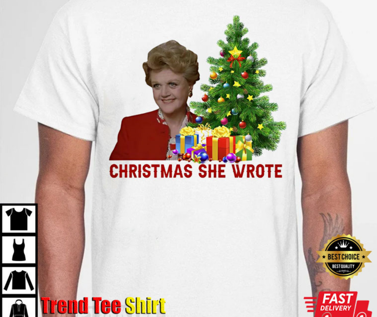 Christmas She Wrote Jessica Fletcher T-Shirt