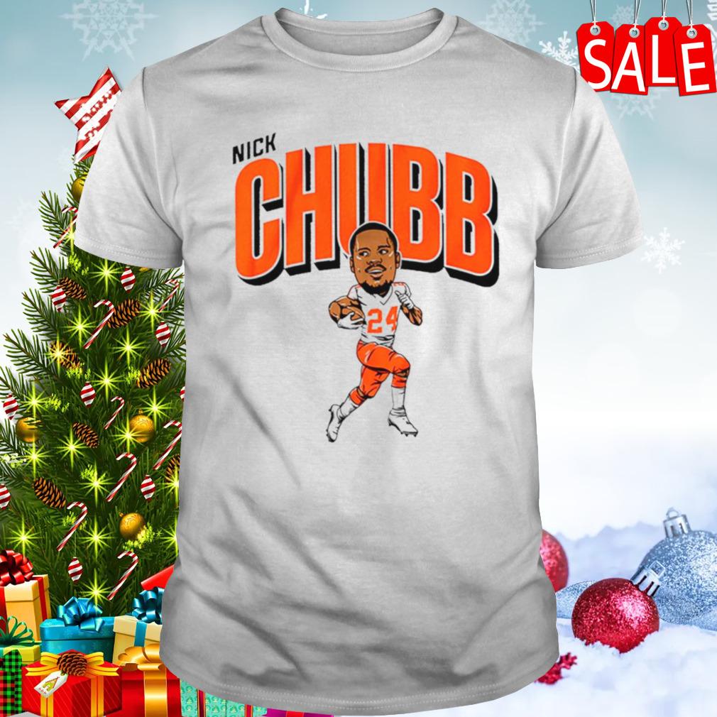 Nick Chubb Cleveland Browns caricature shirt