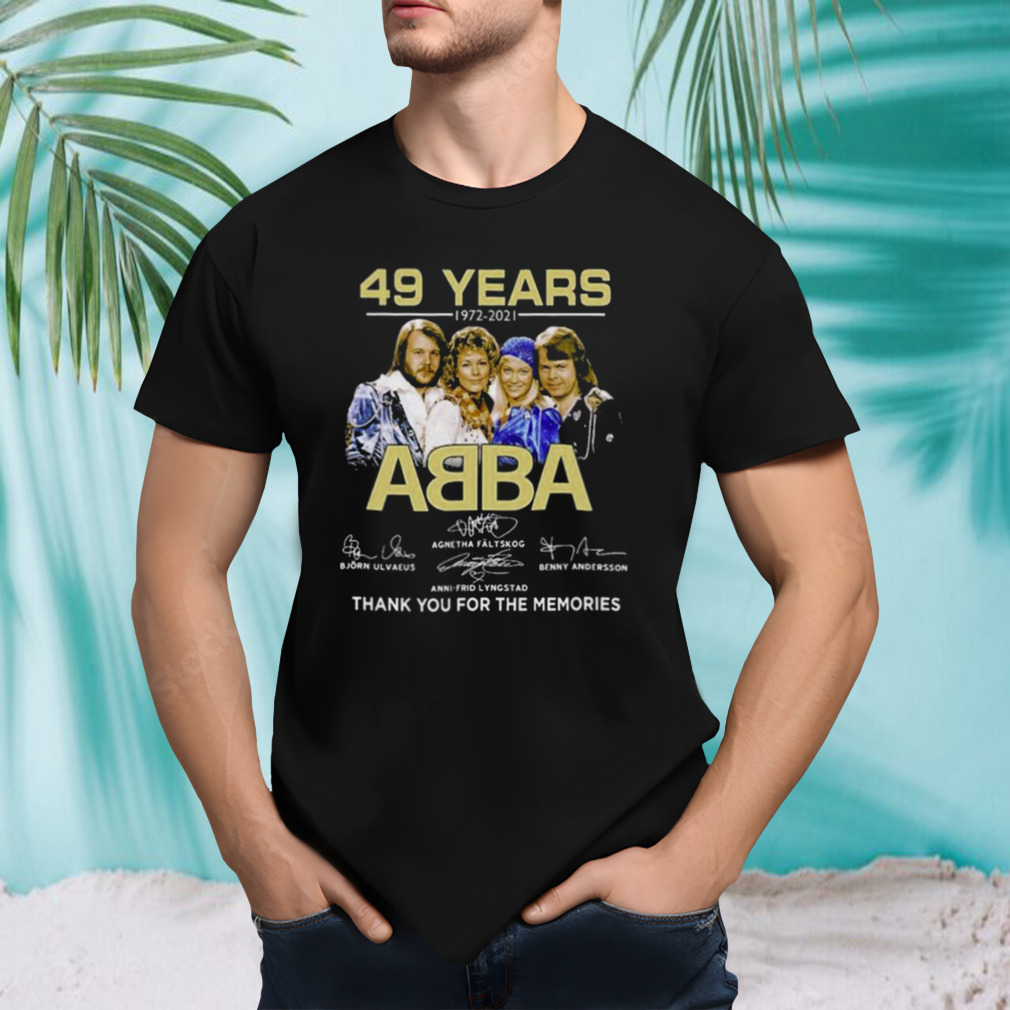 49 Years ABBA Signatures Thanks You For The Memories shirt