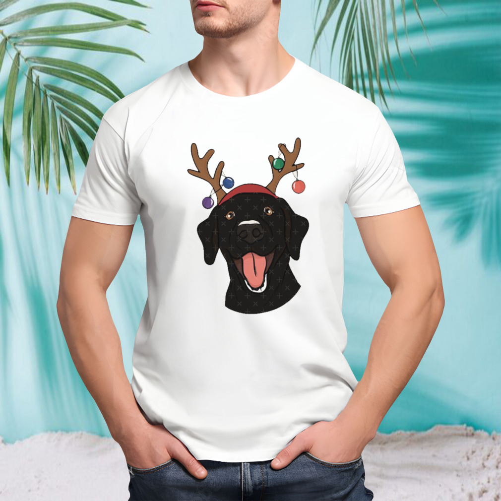 Black Lab Christmas shirt