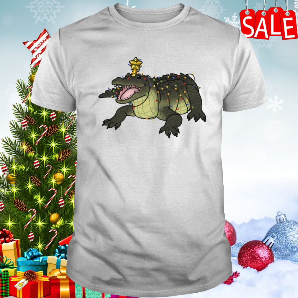 Carlos The Christmas Alligator shirt