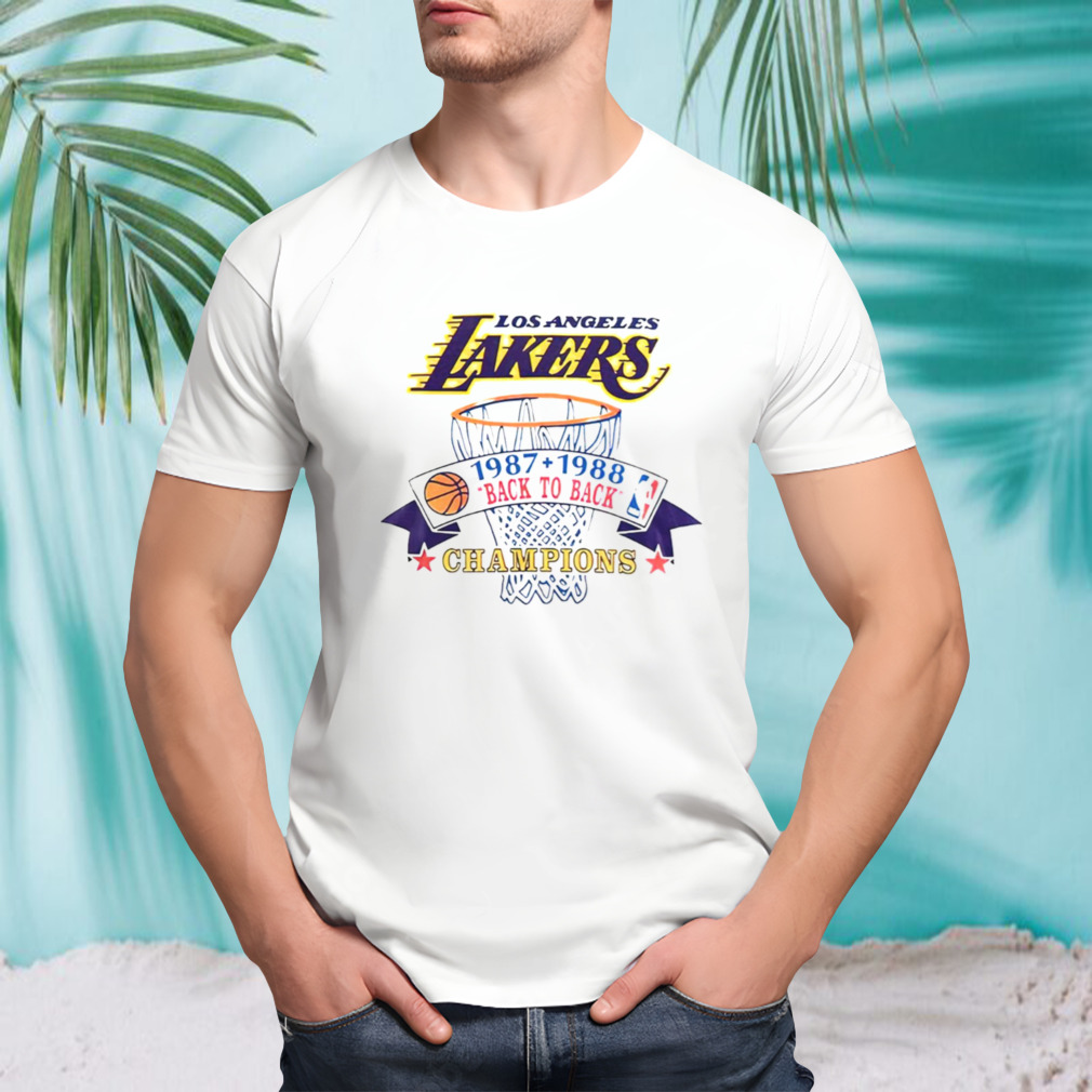Vintage Los Angeles Lakers Back To Back Champions shirt