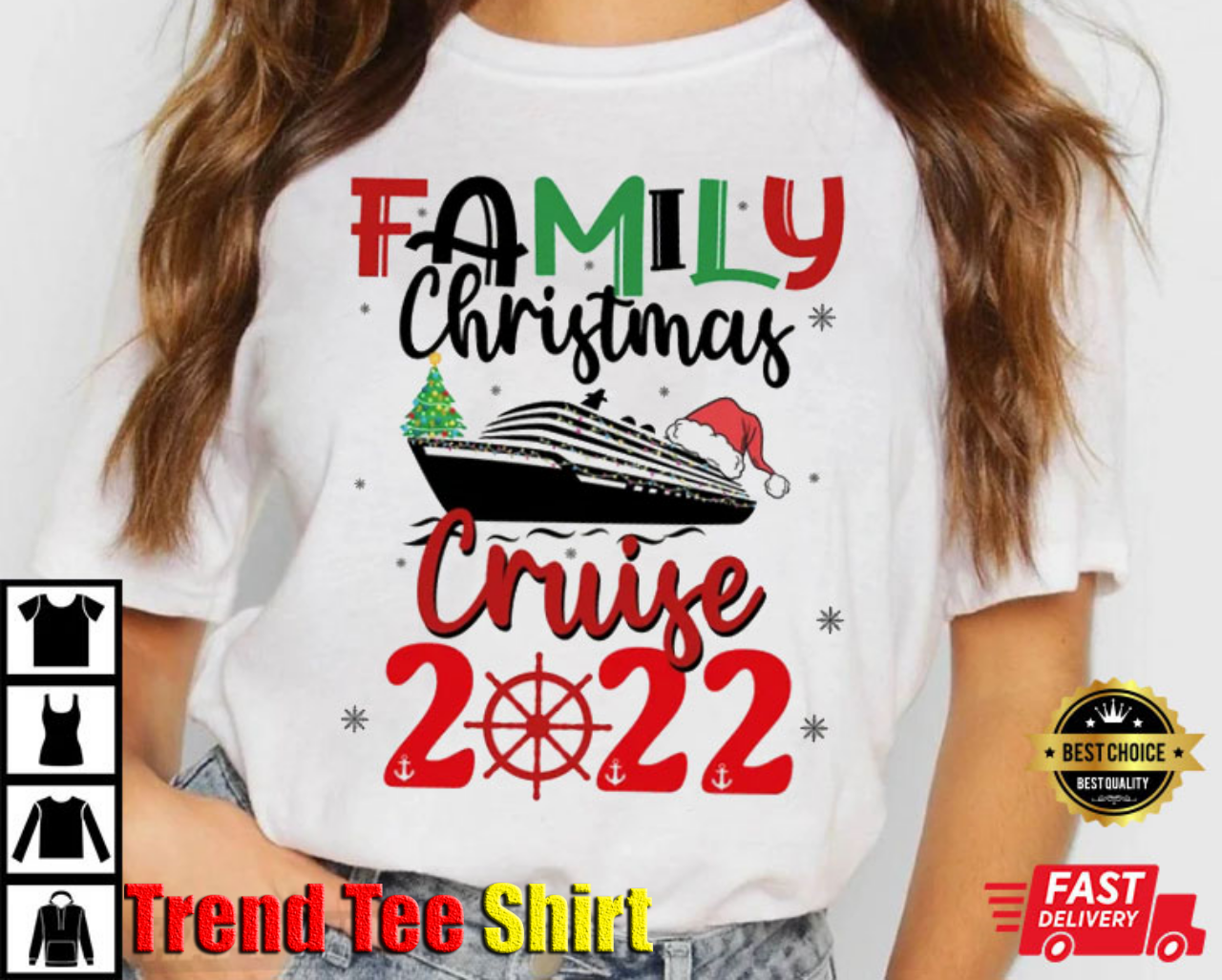 Family Christmas Cruise Vacation Holiday Oufits T-Shirt