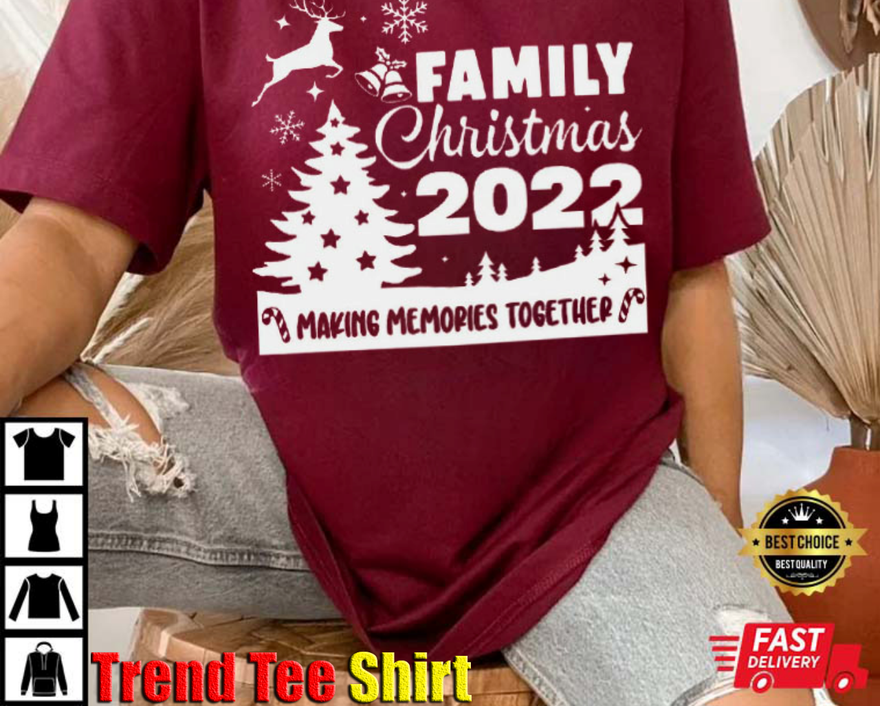 Family Party Christmas 2022 Santa T-Shirt