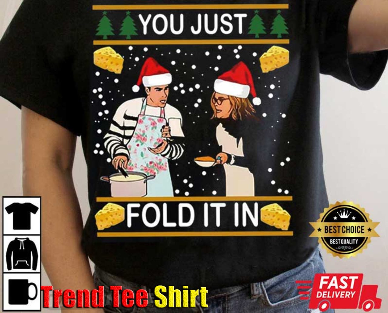 Funny Schitt's Creek Christmas You Just Fold It T-Shirt