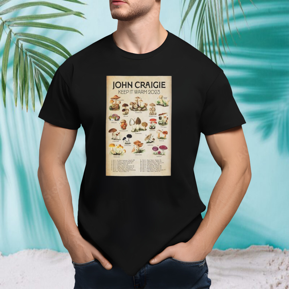 John Craigie Keep It Warm Tour 2023 Concert T-shirt