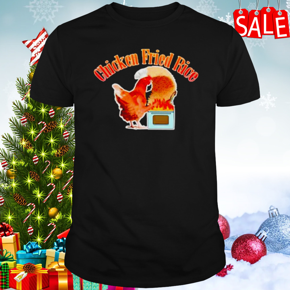 Chicken fried rice rooster chef meme shirt