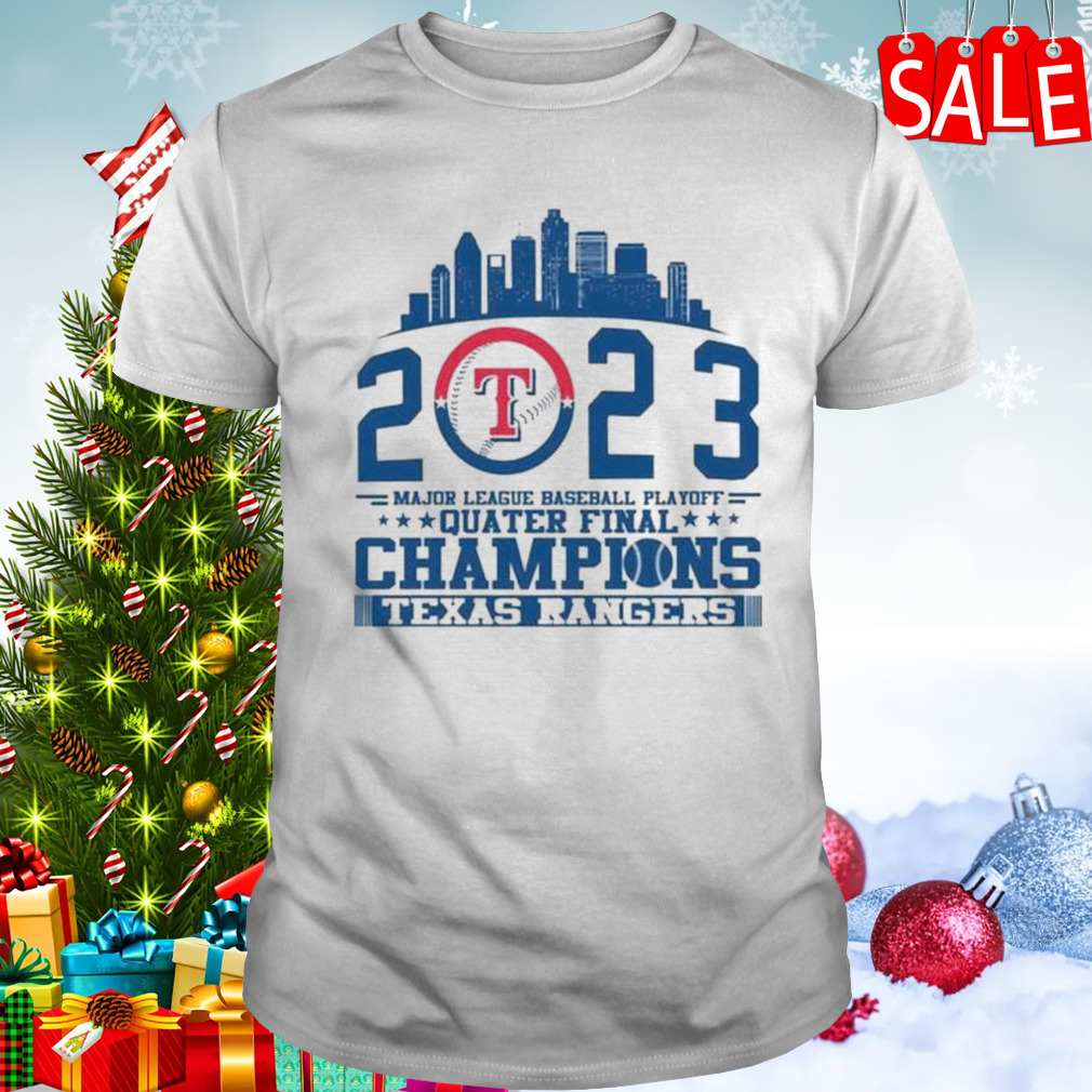 Texas Rangers Major League Baseball Playoff Quarter Final Champions Shirt -  Peanutstee