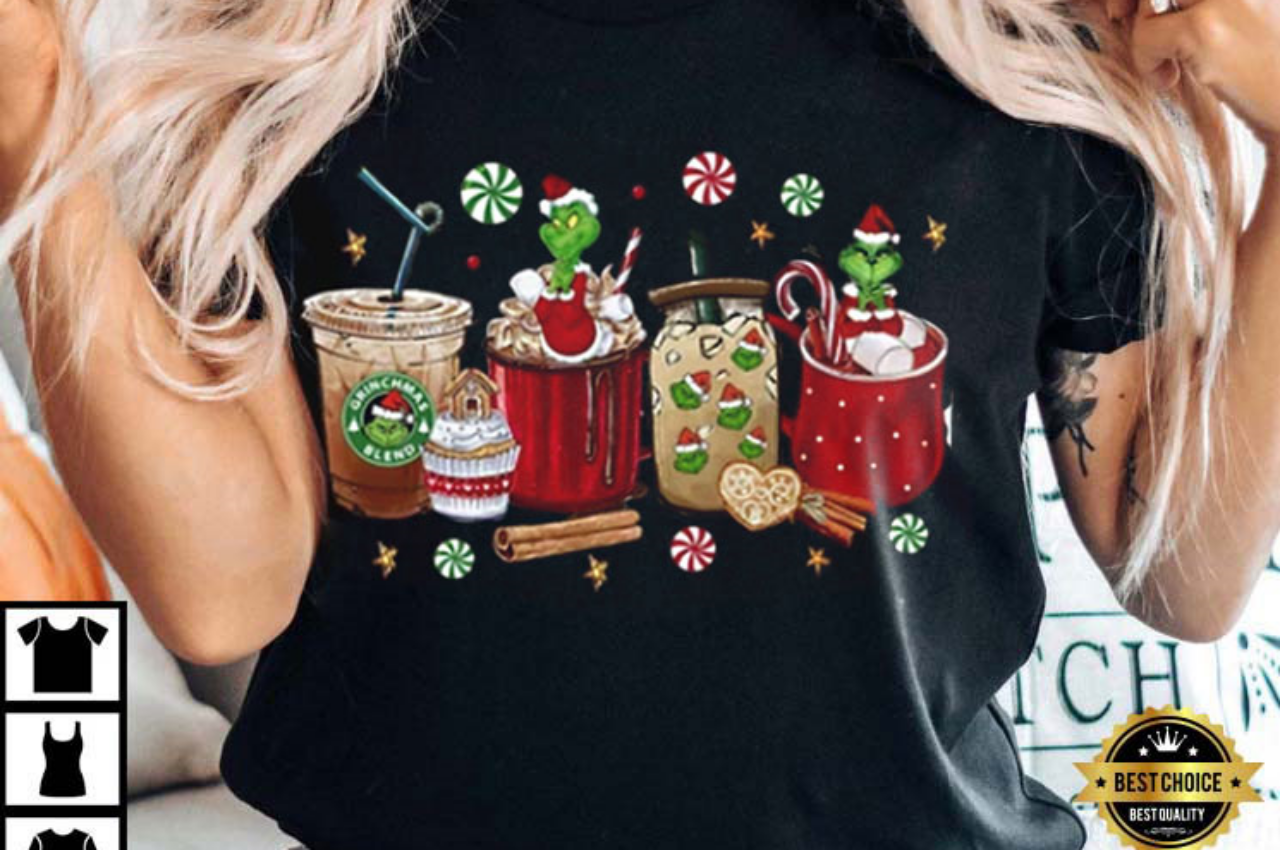 Grinch Coffee Customized Christmas T-Shirt