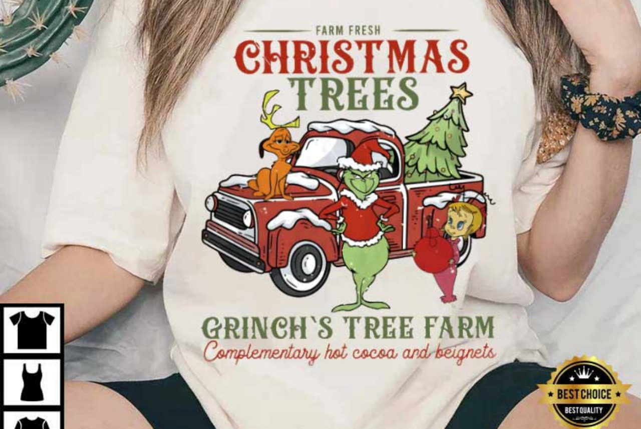 Grinch Tree Farm Christmas T-Shirt