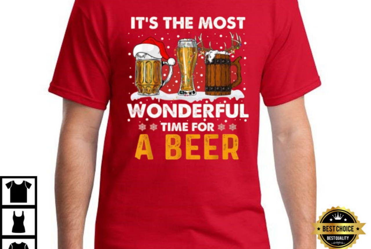 It Is The Most Wonderful Time For A Beer Christmas T-Shirt