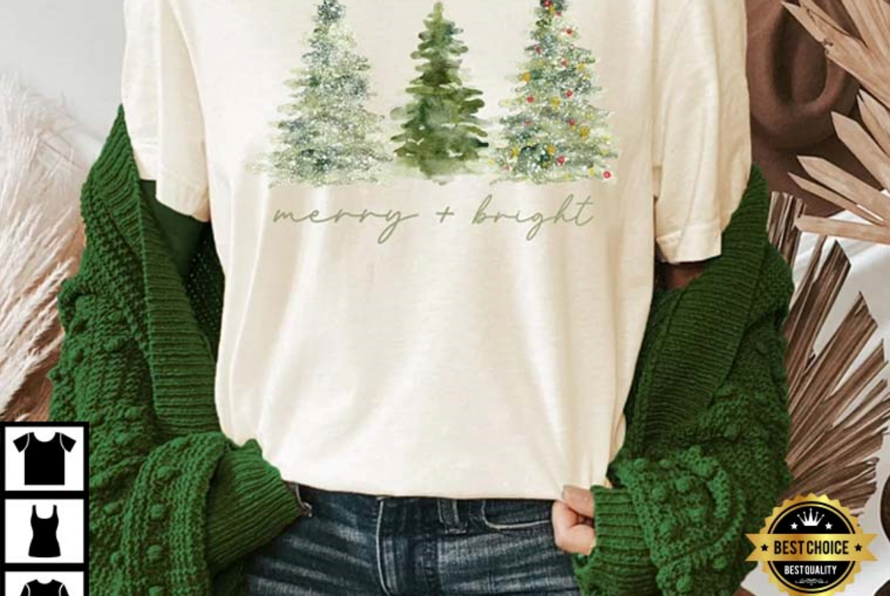 Merry Christmas Bright Holiday T-Shirt