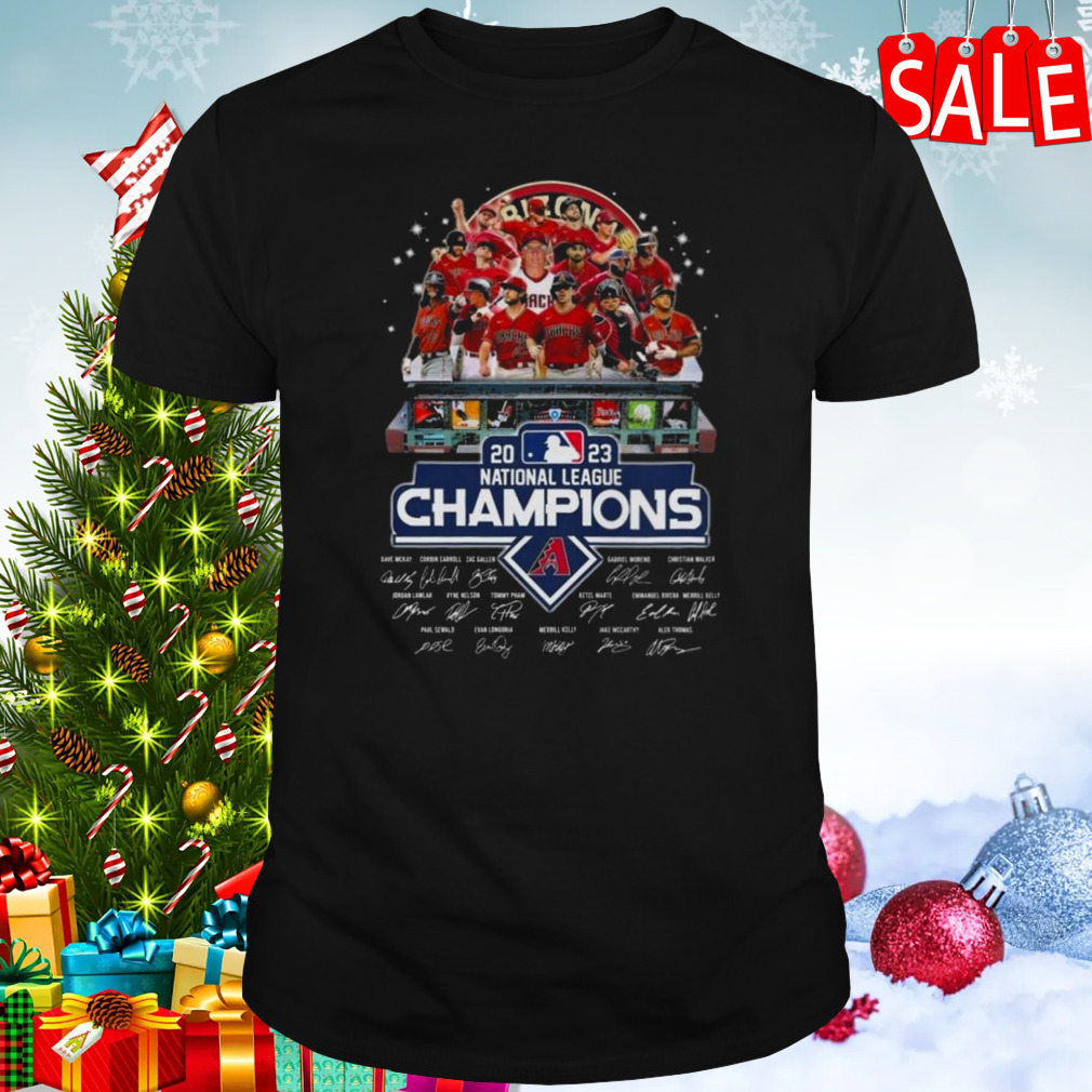 2023 National League Champions Arizona Diamondbacks Signatures T-shirt