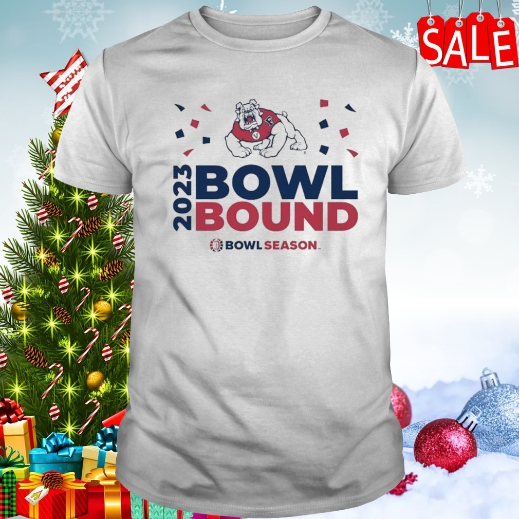 Fresno State Bulldogs 2023 Bowl Bound Bow Season Go Dawgs Logo T-Shirt