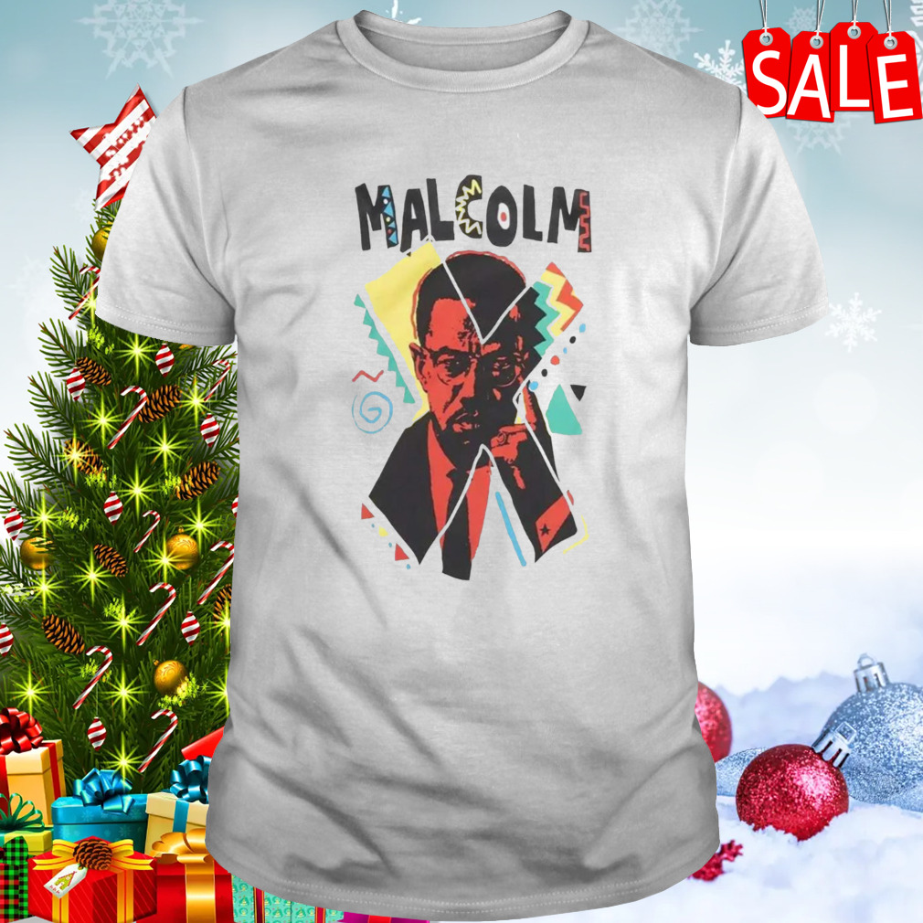 Malcolm X Art Drawing shirt