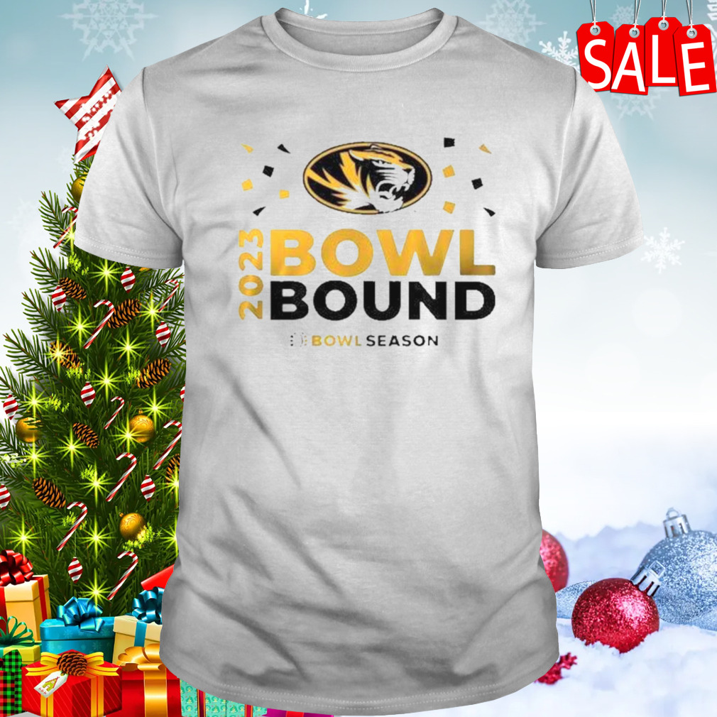 Missouri Tigers 2023 Bowl Bound Bow Season Logo T-shirt