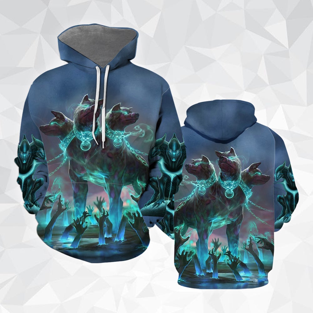 Cerberus Three Headed Dog All Over Print For Men _ Women HT9435