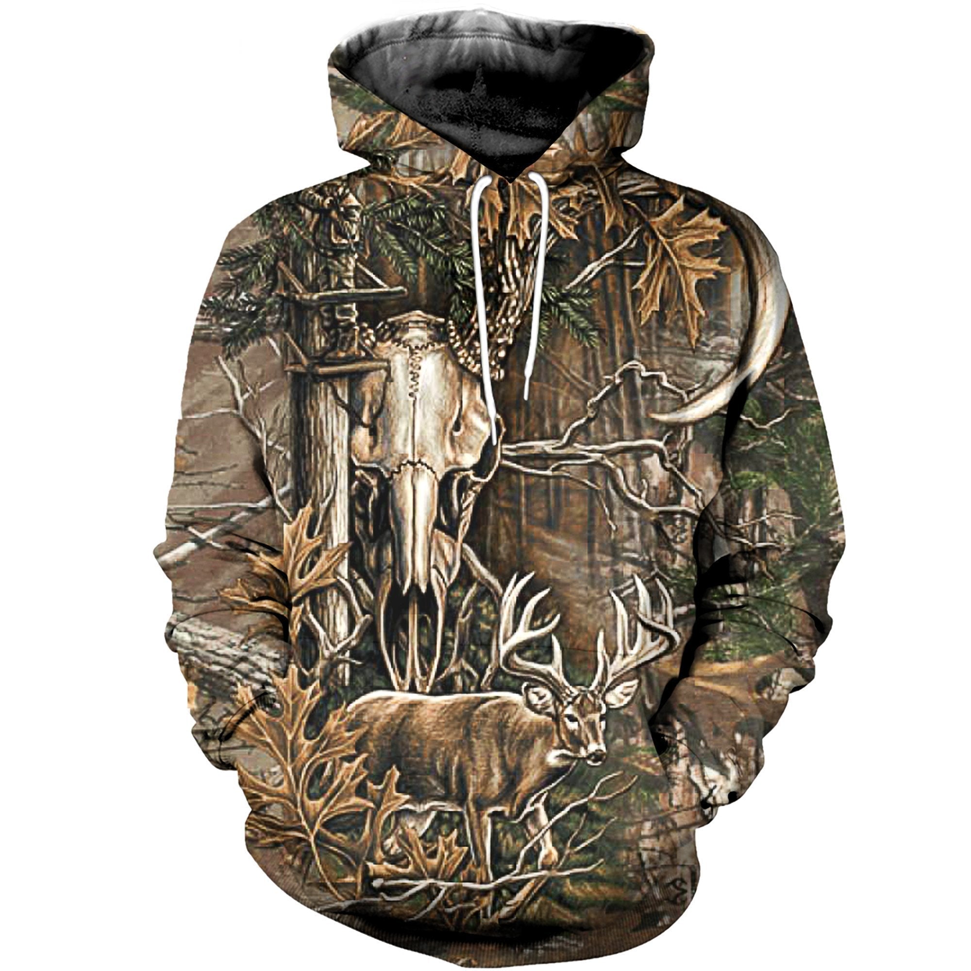 Deer Hunting Camo All Over Print  For Men _ Women  HT7171