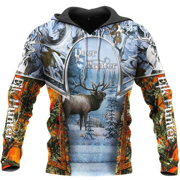 Elk Hunting  All Over Print  For Men _ Women  HT4939