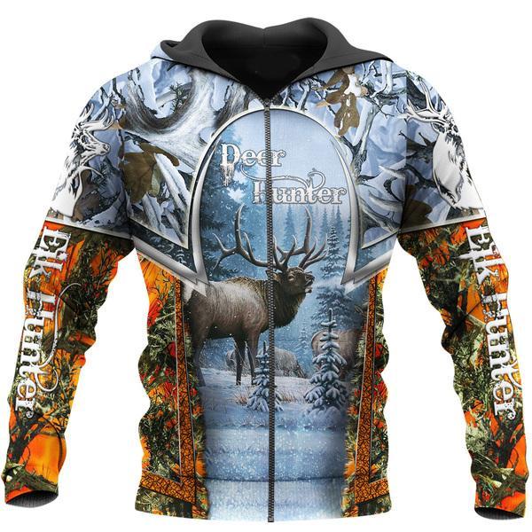 Elk Hunting All Over Print For Men _ Women HT4939