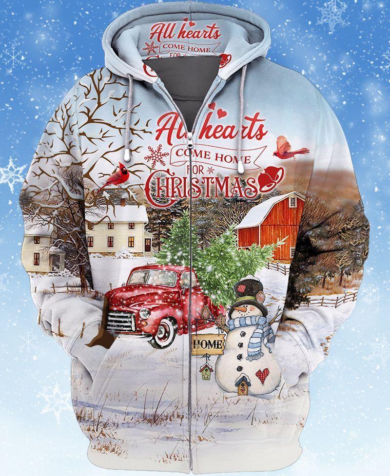 Heart Come Home For Christmas All Over Print For Men _ Women HT3992