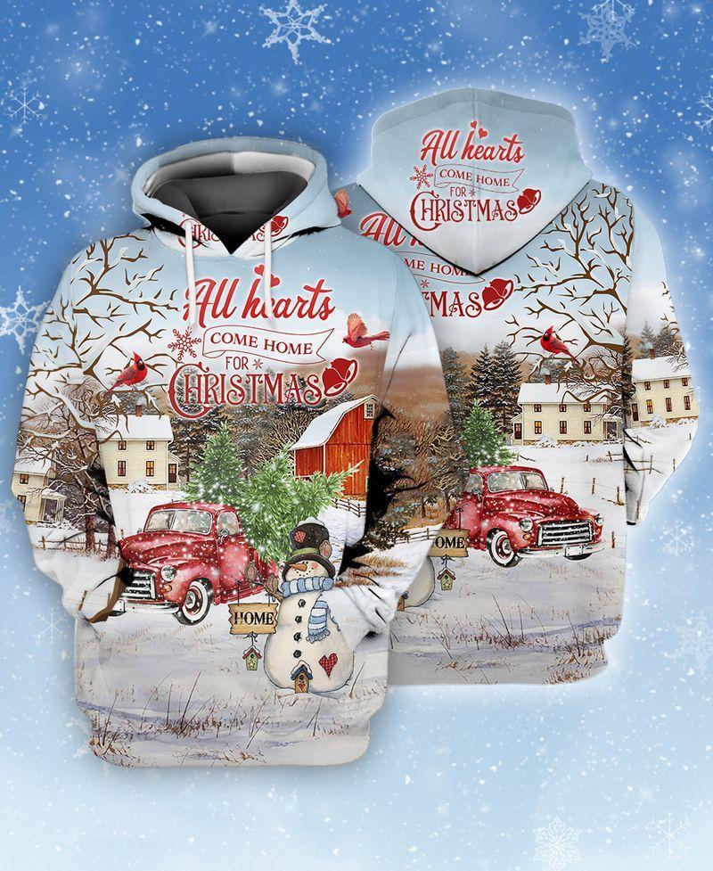 Heart Come Home For Christmas All Over Print  For Men _ Women  HT3992
