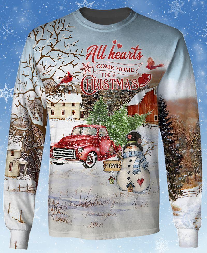 Heart Come Home For Christmas All Over Print For Men _ Women HT3992