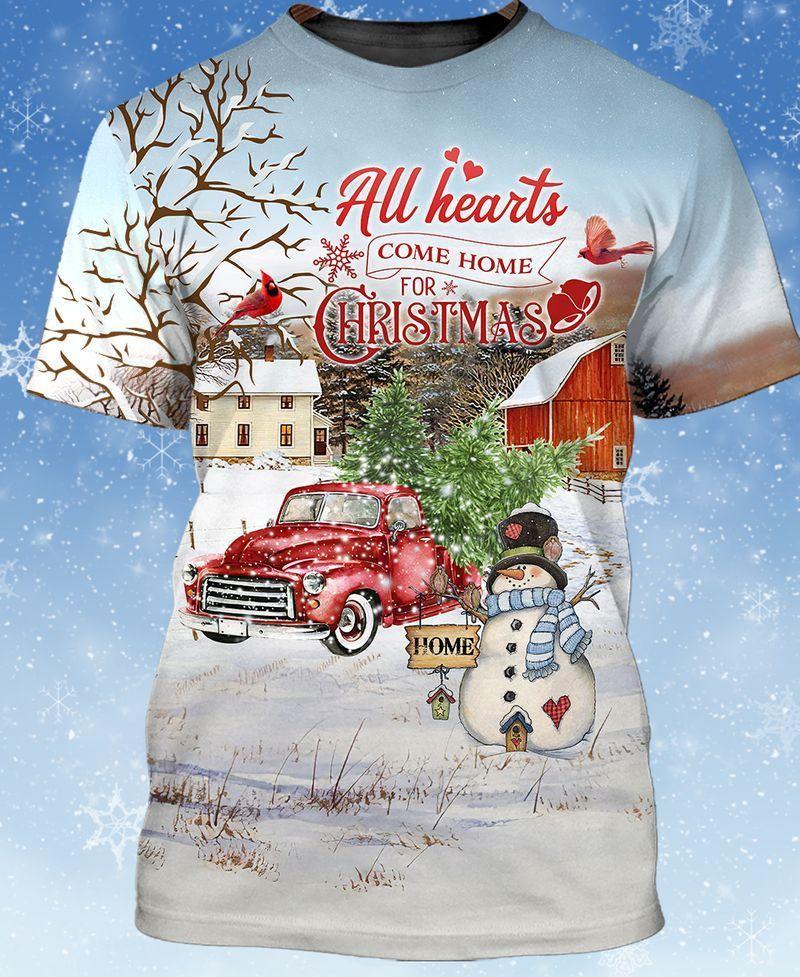 Heart Come Home For Christmas All Over Print For Men _ Women HT3992