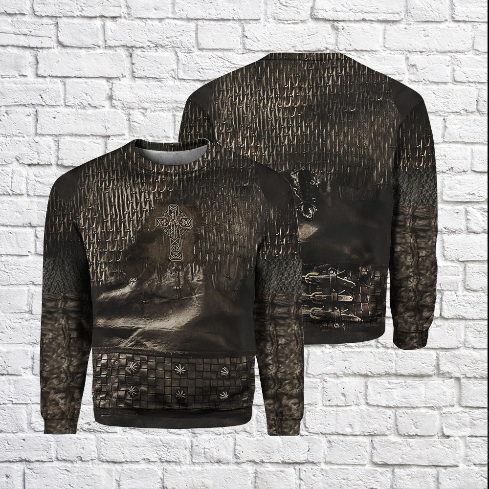Irish Armor Knight Warrior Chainmail All Over Print For Men _ Women HT6905