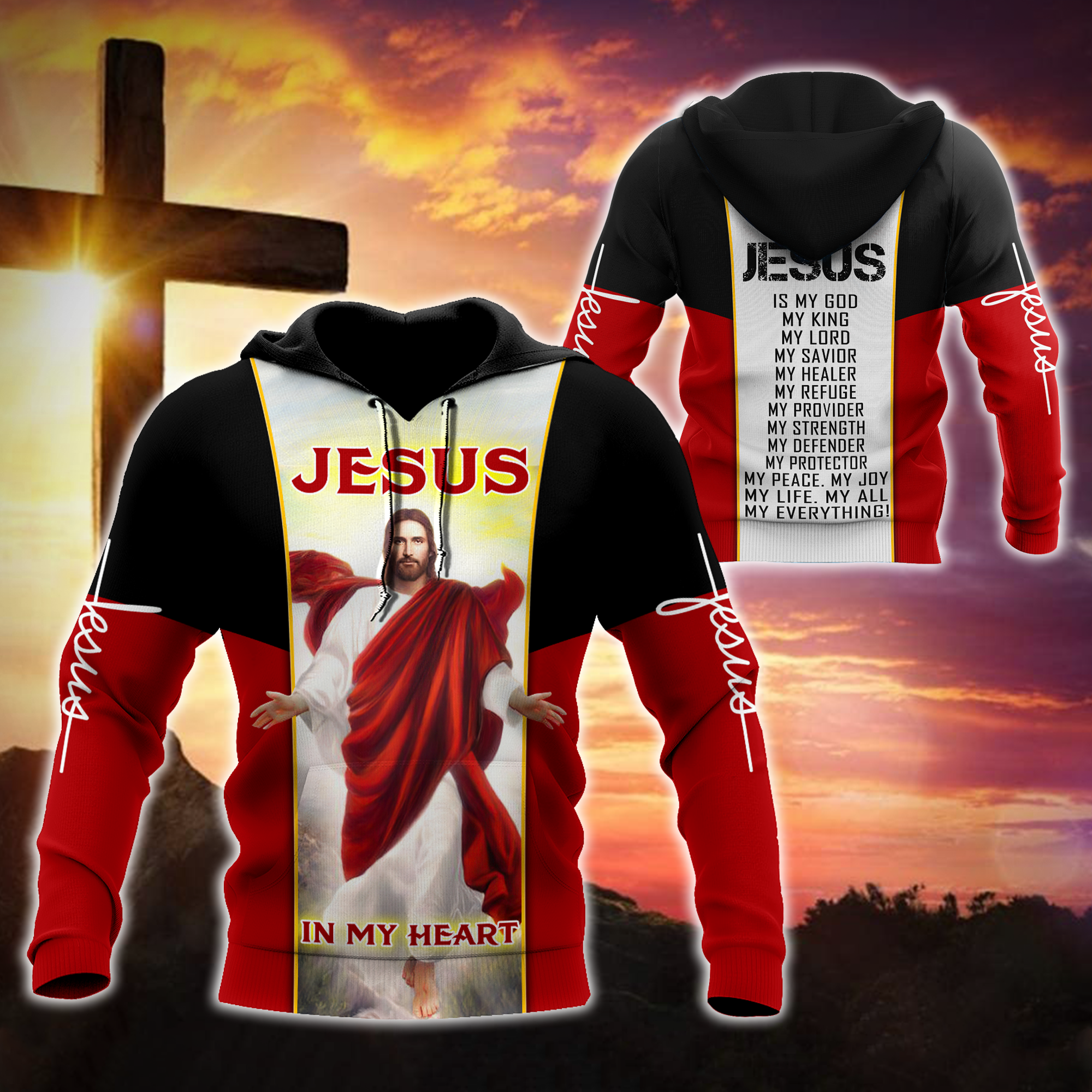 Jesus Catholic All Over Print  For Men _ Women  HT7701