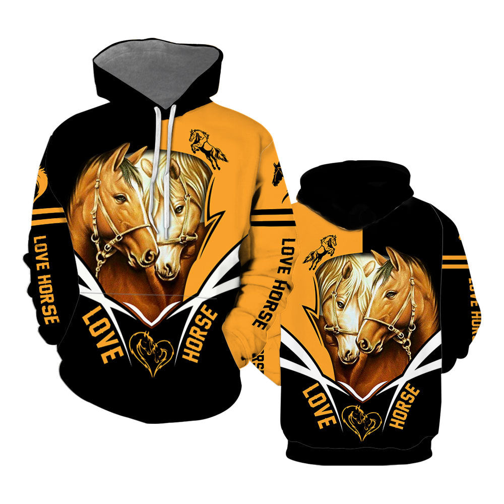 Love Horse Hoodie All Over Print For Men _ Women HP5726