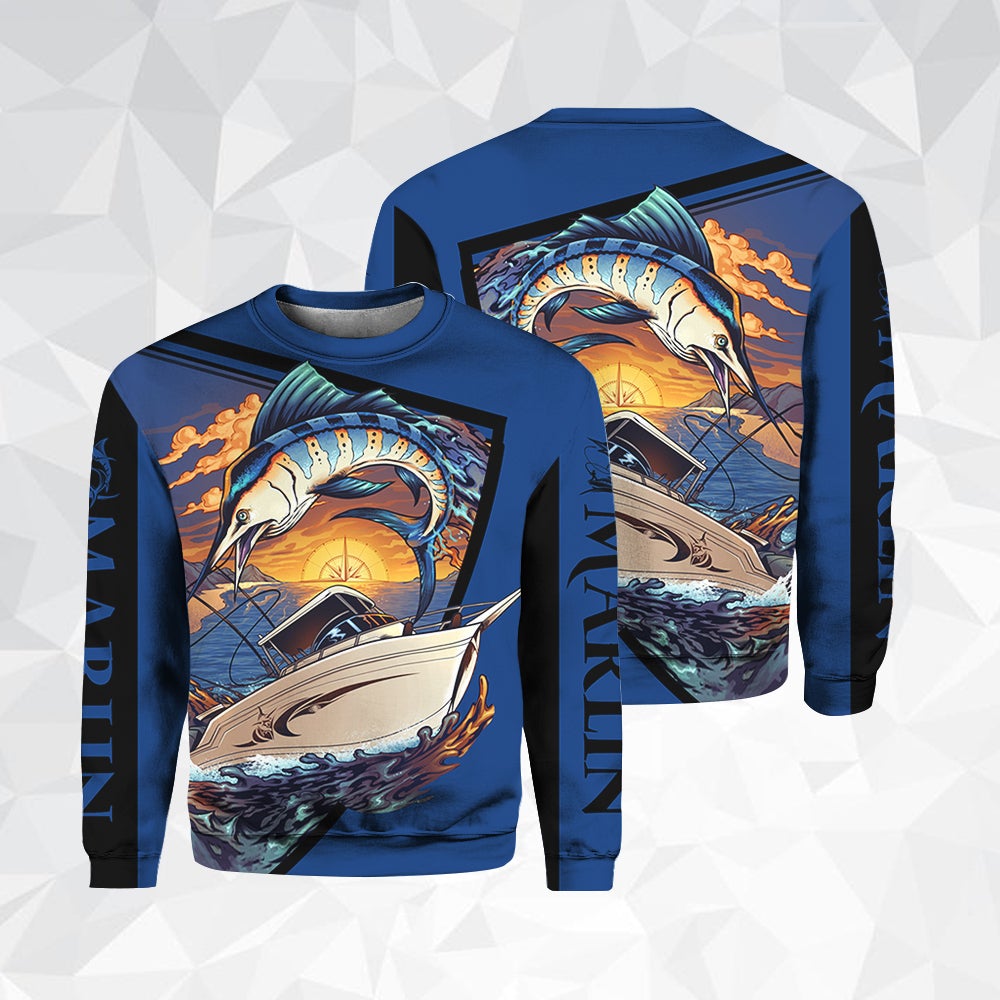 Marlin Fish All Over Print For Men _ Women HT4524
