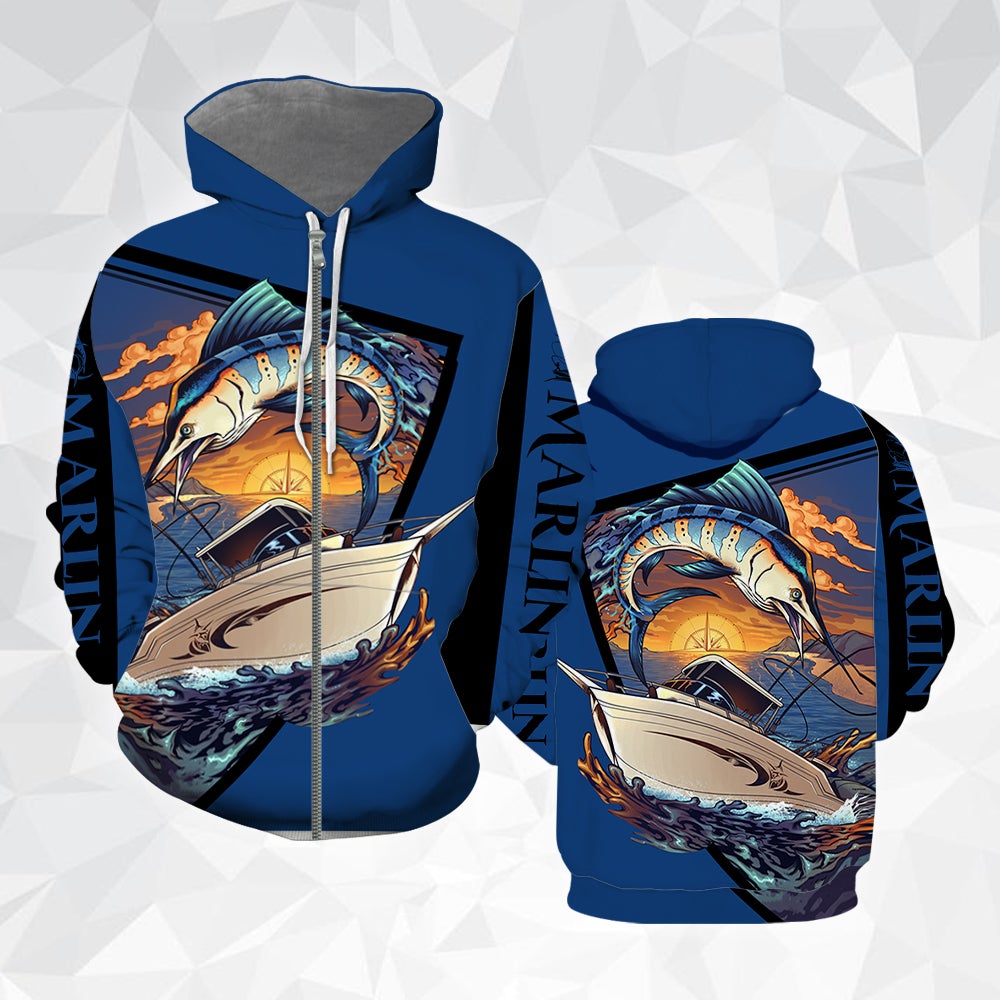 Marlin Fish All Over Print For Men _ Women HT4524
