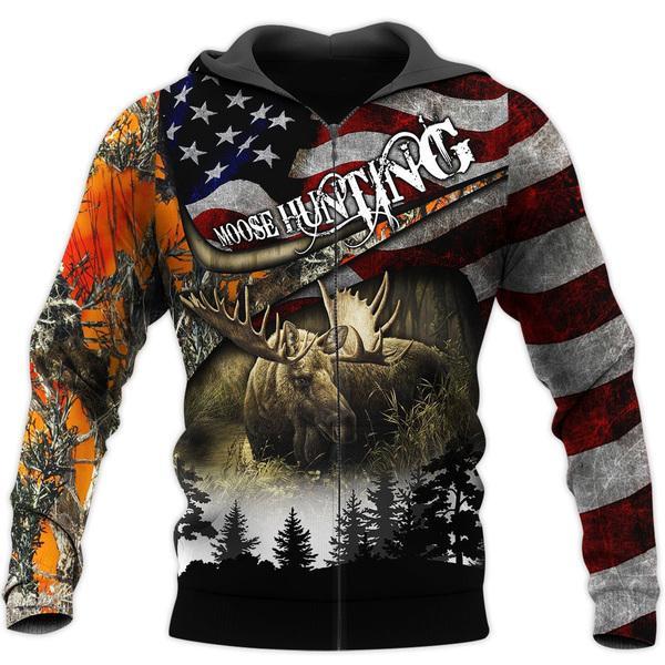Moose Hunting All Over Print For Men _ Women HT5192