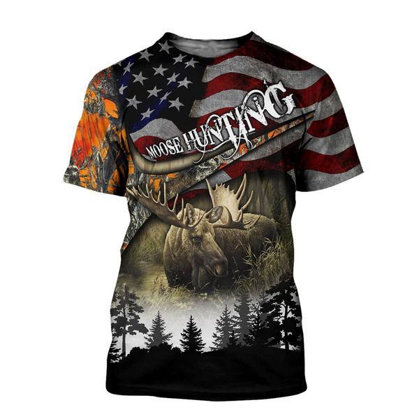 Moose Hunting All Over Print For Men _ Women HT5192