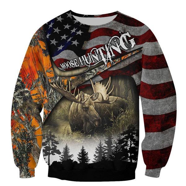 Moose Hunting All Over Print For Men _ Women HT5192